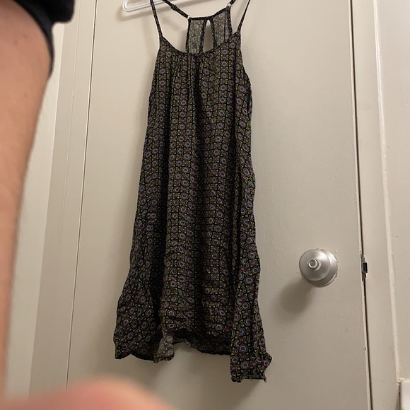 Super Cute Purple And Gold Design Mini Dress - Picture 3 of 5